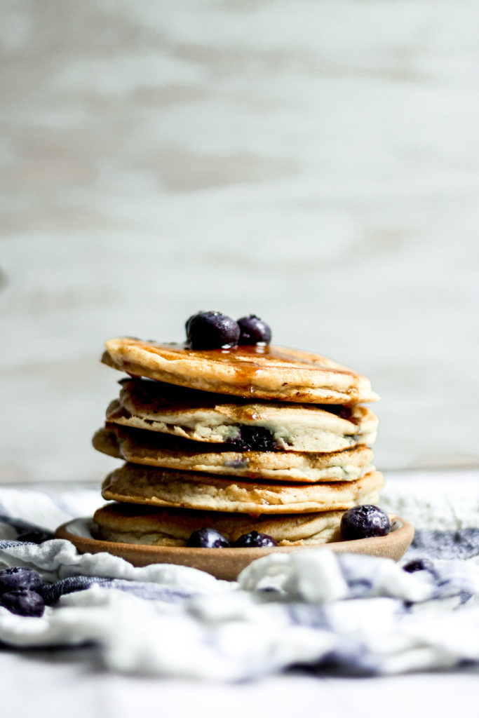 Fluffy Blueberry Pancakes (made With Almond Flour!) — Baked Greens