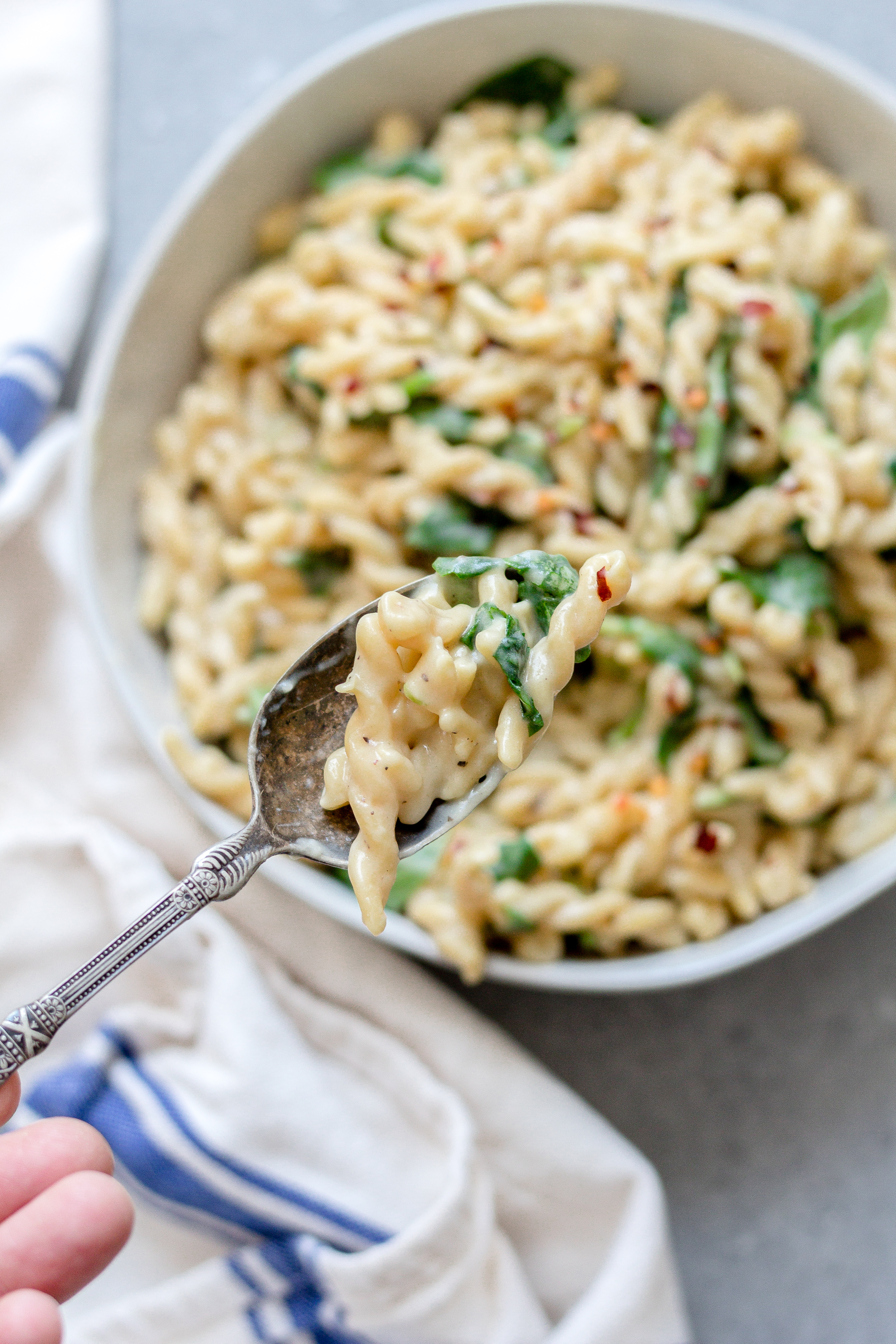 5 Ingredient Creamy Kale Pasta — Baked Greens