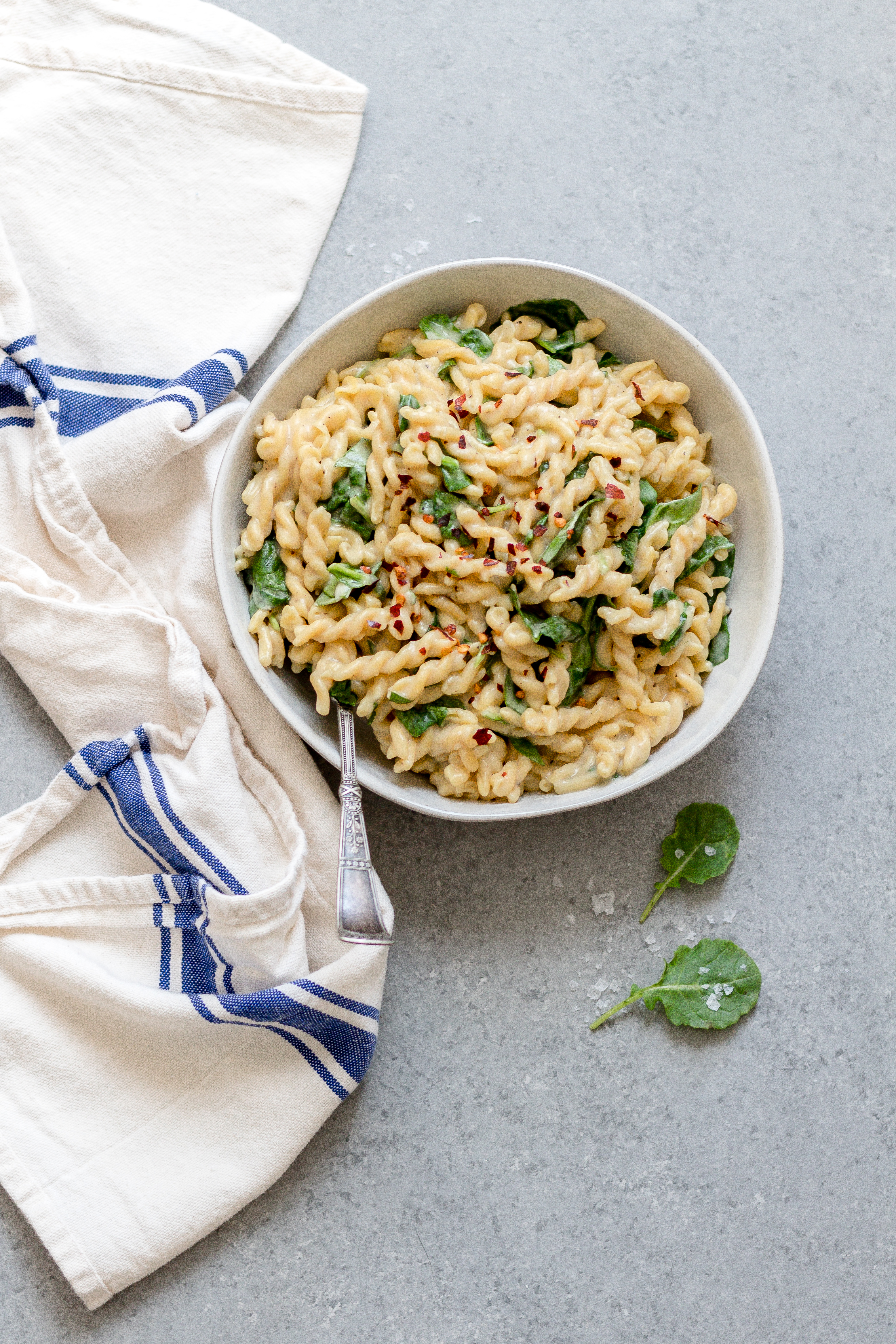 5 Ingredient Creamy Kale Pasta — Baked Greens