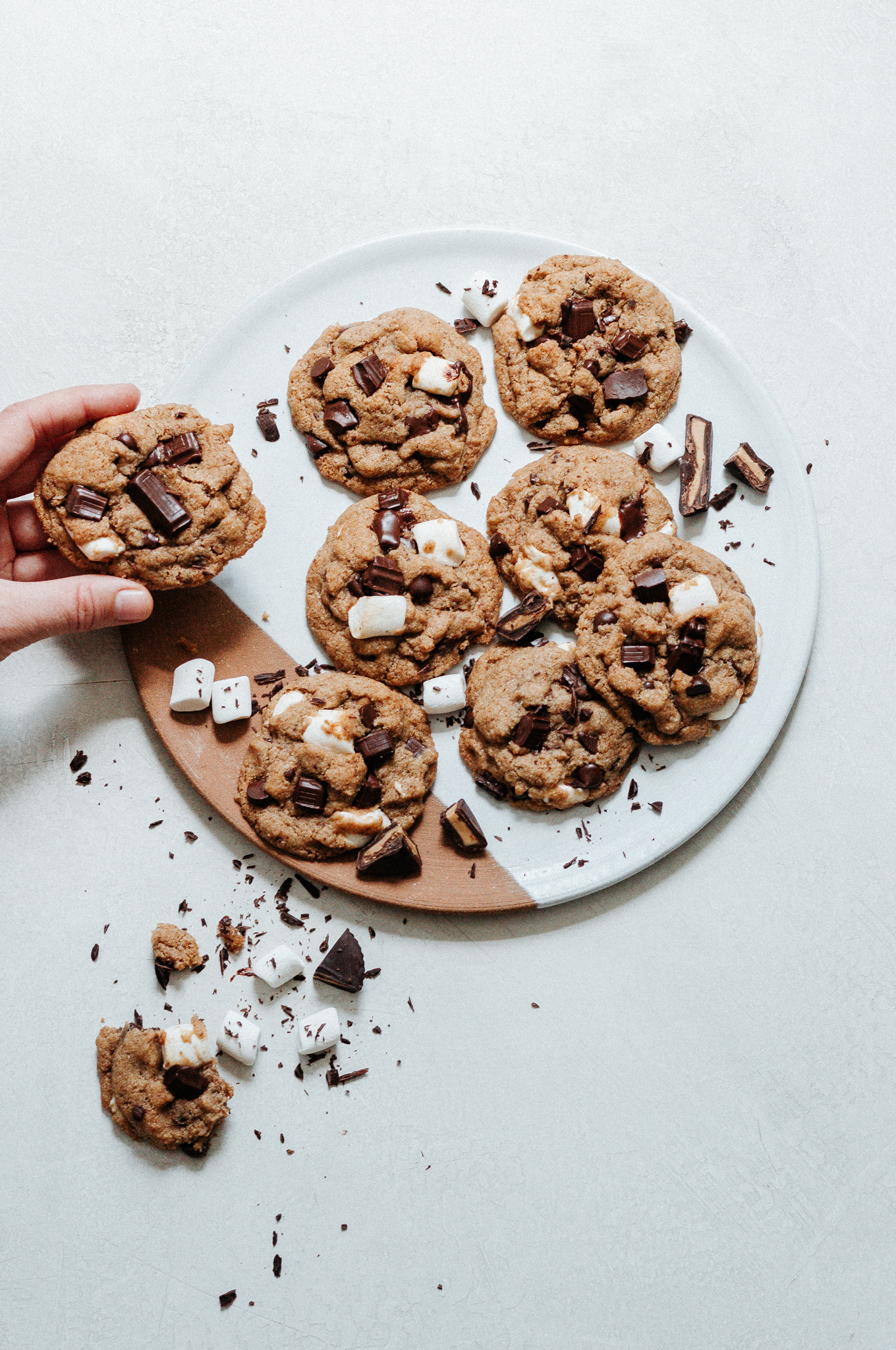 Peanut Butter Cup S'mores Cookies — Baked Greens